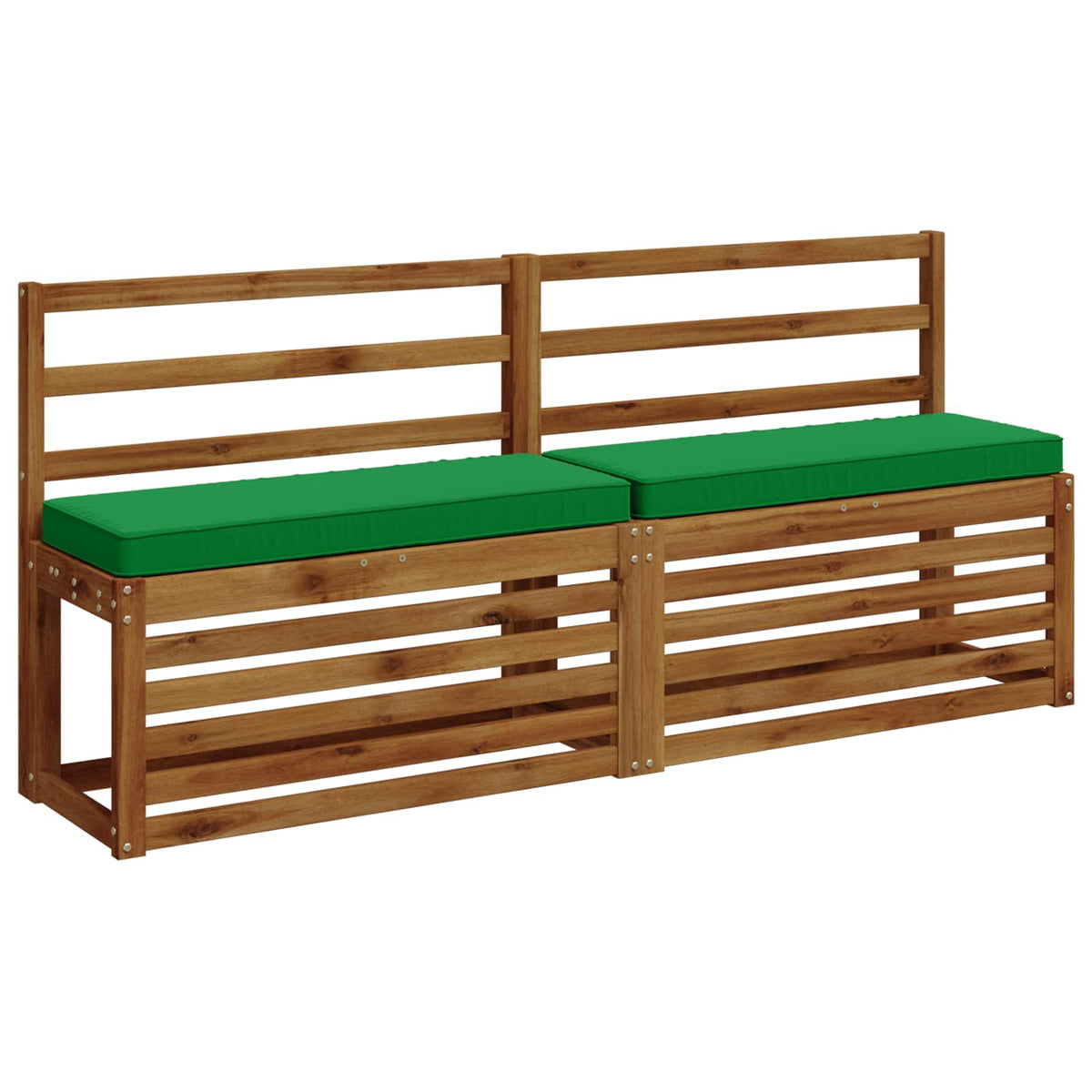 Vidaxl 1-delig bankkussen vught 100% polyester groen 80 x 40 x 5 cm
