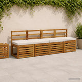 Vidaxl 1-delig bankkussen vught 100% polyester wit 100 x 40 x 5 cm