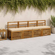 Vidaxl 1-delig bankkussen vught 100% polyester crèmekleurig