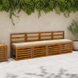 Vidaxl 1-delig bankkussen vught 100% polyester beige 100 x 40 x 5 cm