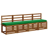 Vidaxl 1-delig bankkussen vught 100% polyester groen 100 x 40 x 5 cm