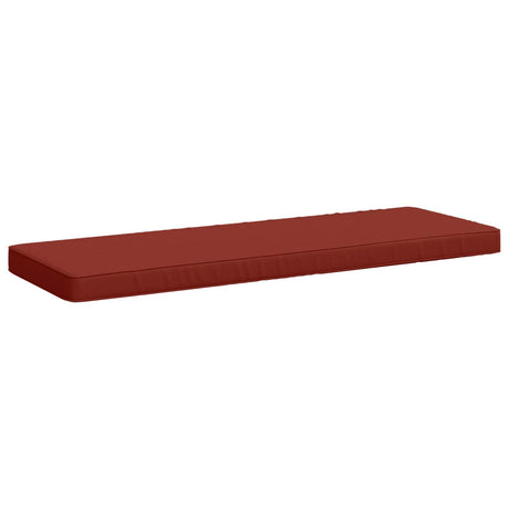 Vidaxl 1-delig bankkussen vught 100% polyester rood 120 x 40 x 5 cm