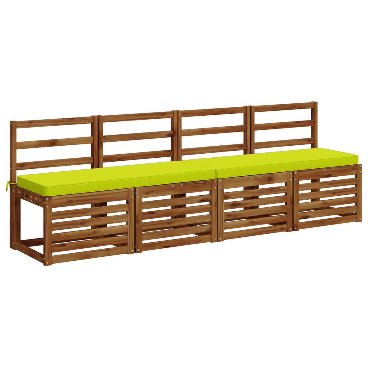 Vidaxl 1-delig bankkussen vught 100% polyester helder groen