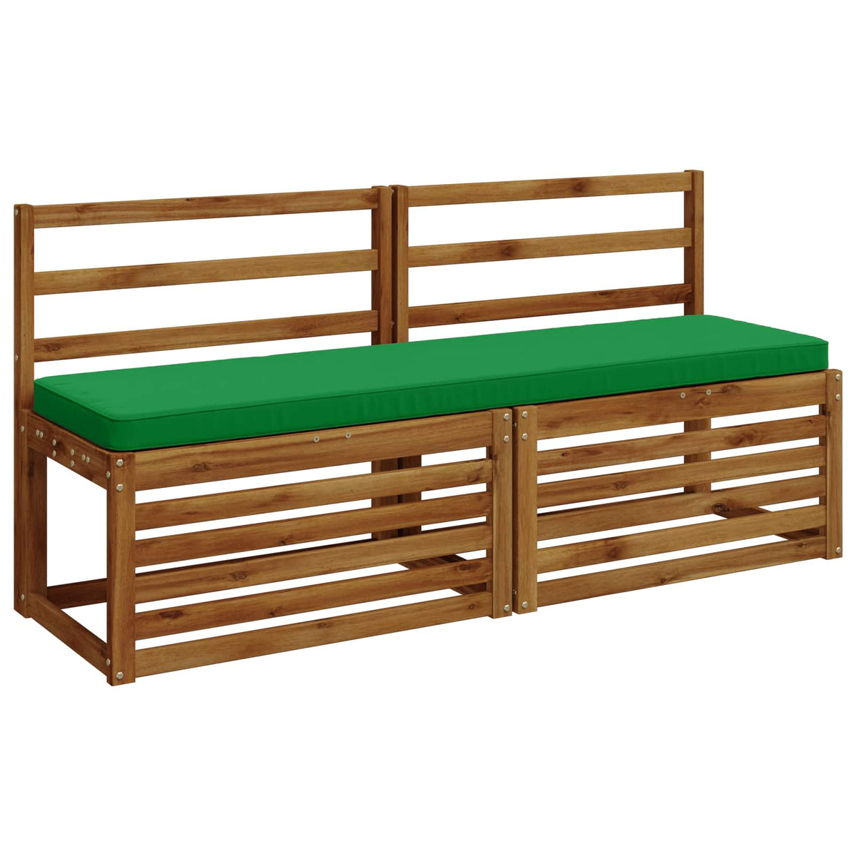 Vidaxl 1-delig bankkussen vught 100% polyester groen 150 x 40 x 5 cm