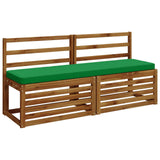Vidaxl 1-delig bankkussen vught 100% polyester groen 150 x 40 x 5 cm