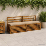 Vidaxl 1-delig bankkussen vught 100% polyester zand 170 x 40 x 5 cm