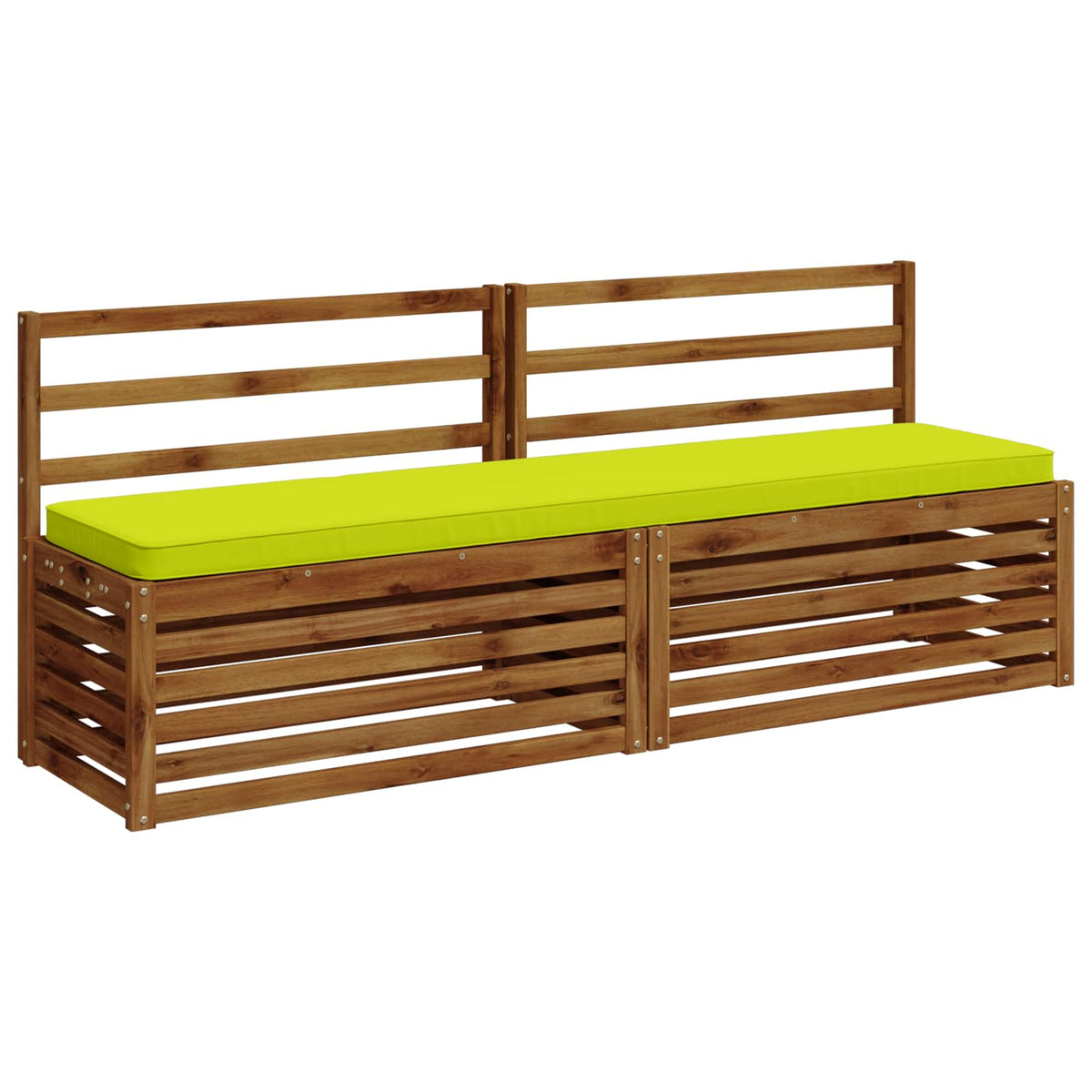 Vidaxl 2-delige bankkussens vught 2 st 100% polyester helder groen