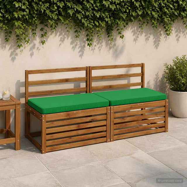 Vidaxl 1-delig bankkussen vught 100% polyester groen 60 x 50 x 5 cm