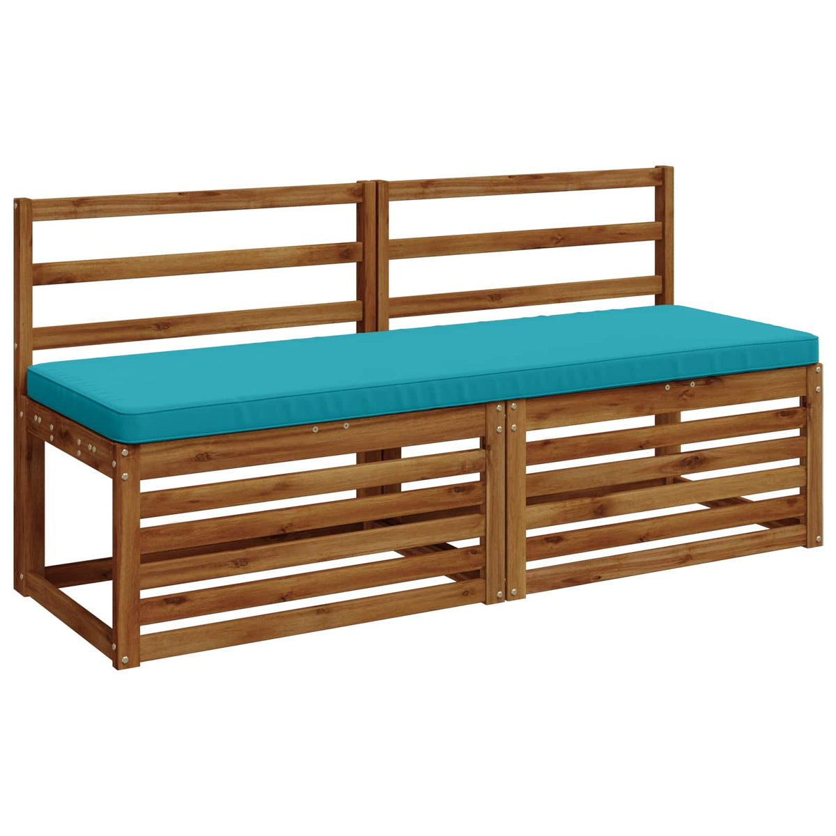 Vidaxl 2-delige bankkussens vught 2 st 100% polyester turquoise