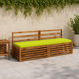 Vidaxl 2-delige bankkussens vught 2 st 100% polyester helder groen