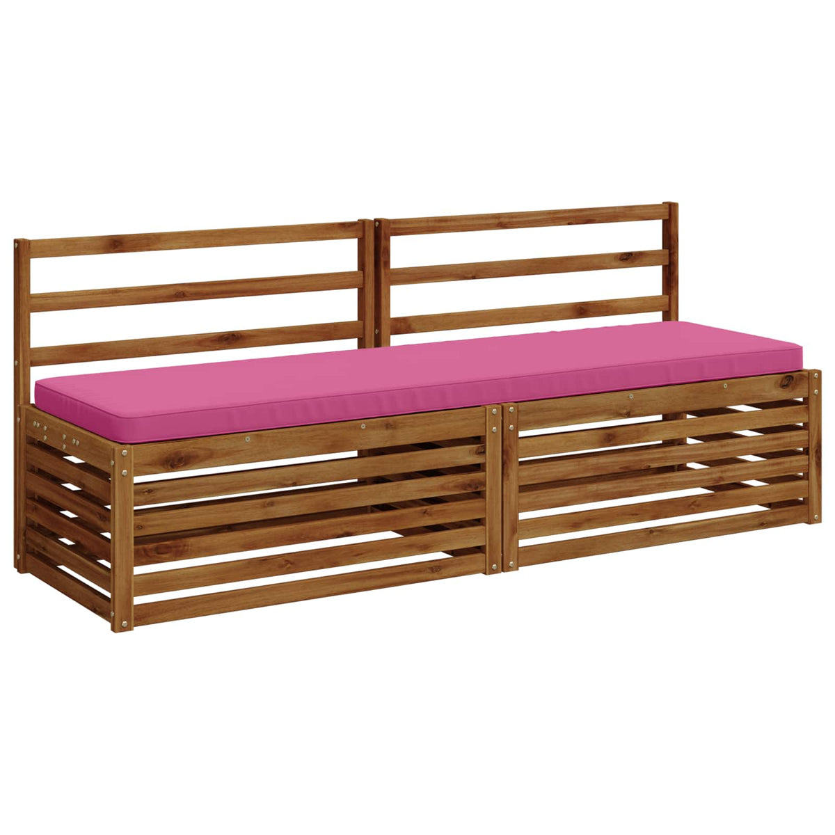 Vidaxl 2-delige bankkussens vught 2 st 100% polyester roze