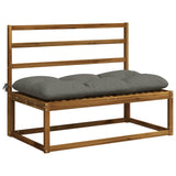 Vidaxl bankkussen vianen 100% polyester grijs 100 x 60 x 12 cm