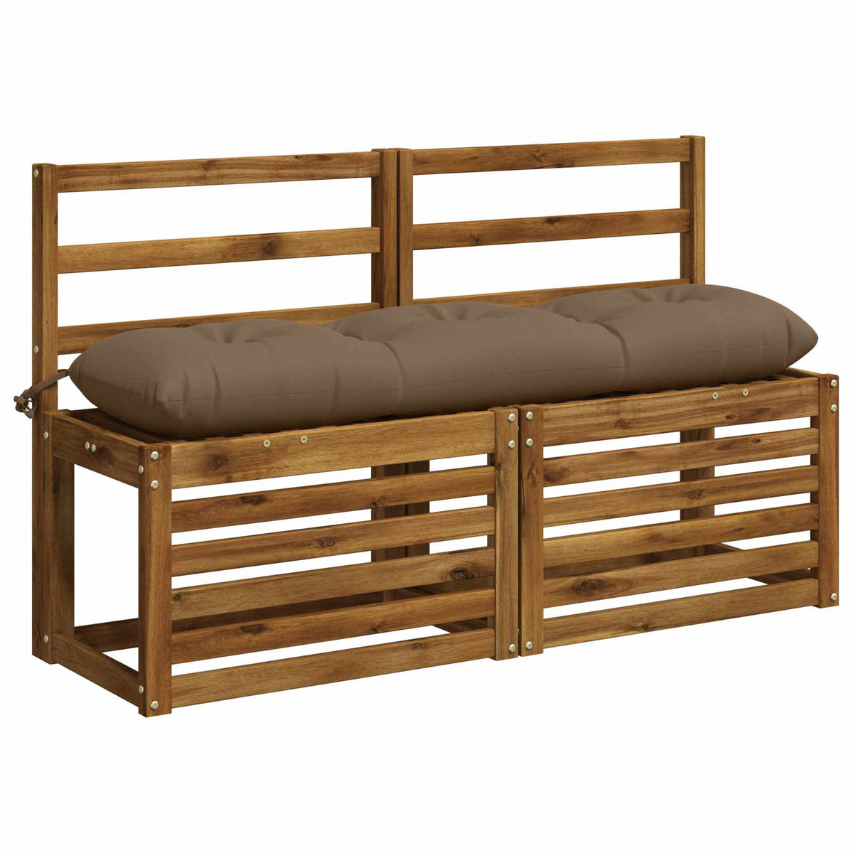 Vidaxl bankkussen vianen 100% polyester taupe 120 x 30 x 12 cm