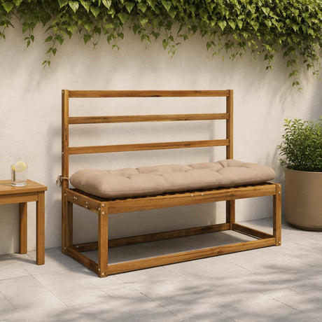 Vidaxl bank kussens vianen 2 st 100% polyester zand 110 x 40 x 12 cm