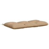 Vidaxl bankkussen vianen 100% polyester zand 120 x 60 x 12 cm