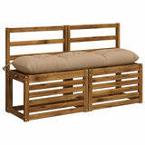 Vidaxl bankkussen vianen 100% polyester zand 130 x 30 x 12 cm