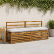 Vidaxl bankkussen vianen 100% polyester wit 160 x 40 x 12 cm