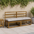 Vidaxl 2-delige bankkussens vianen 100% polyester wit 160 x 50 x 12 cm