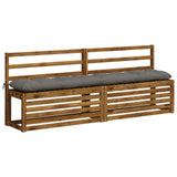 Vidaxl bankkussen vianen 100% polyester grijs 200 x 30 x 12 cm