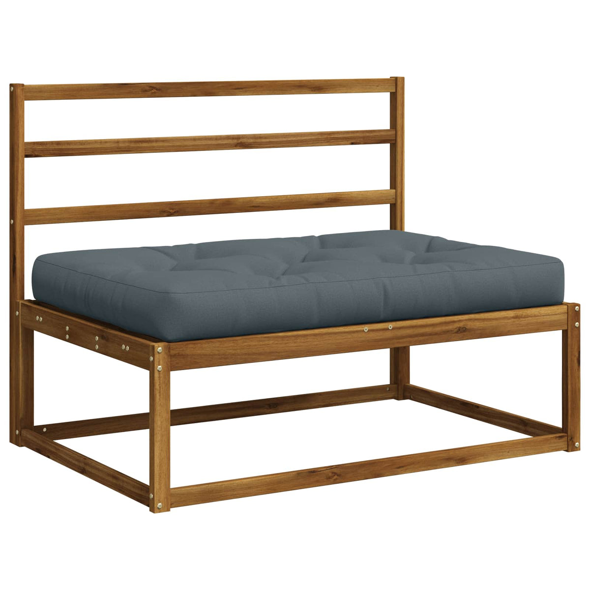 Vidaxl pallet zitkussen vianen 100% polyester blauw 120 x 60 x 12 cm