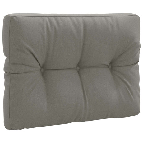 Vidaxl pallet rugkussen vianen 100% polyester grijs 70 x 50 x 12 cm