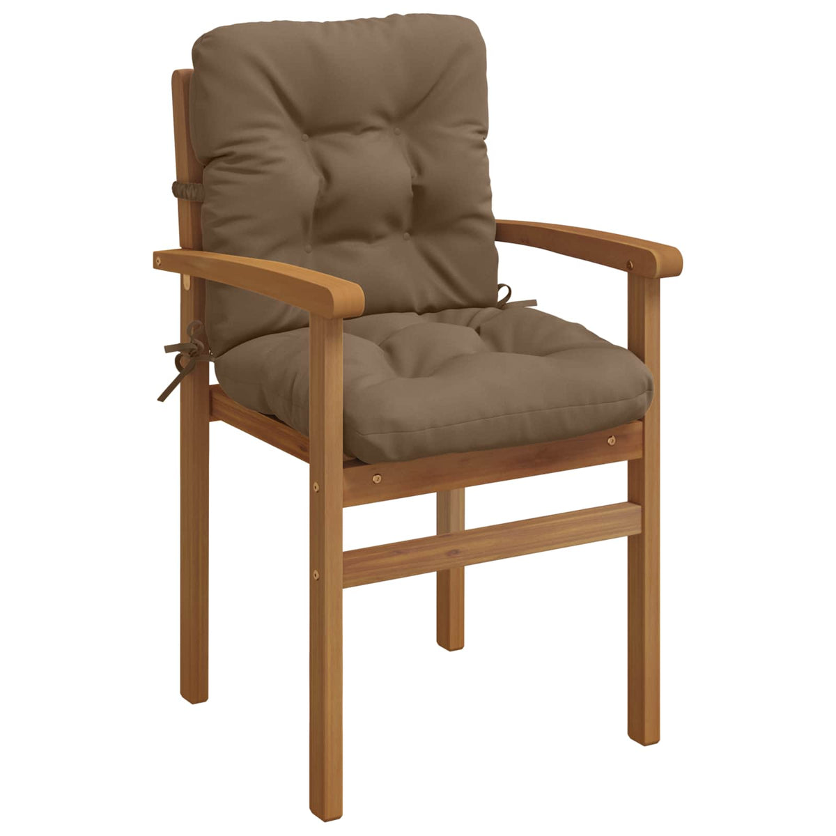 Vidaxl 6-delige hoogrug kussen vianen 100% polyester taupe