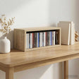 Vidaxl cd opslag rek sonoma eiken 40 x 17 x 17 cm bewerkt hout