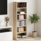 Vidaxl cd kast sonoma eiken 60 x 17 x 92 cm bewerkt hout