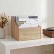 Vidaxl lp recorddoos sonoma eiken 37 x 33 x 32 cm bewerkt hout