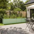 Vidaxl verhoogd tuinbed pastelgroen 320 x 40 x 55 cm koudgewalst staal