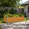 Vidaxl verhoogd tuinbed naturel 100 x 40 x 24 cm koudgewalst staal