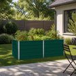 Vidaxl verhoogd tuinbed groen 160 x 80 x 55 cm koudgewalst stalen