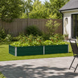 Vidaxl verhoogd tuinbed groen 160 x 80 x 24 cm koudgewalst stalen