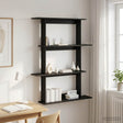 Vidaxl wandplank zwart eiken 100 x 20 x 126 cm