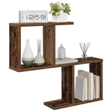 Vidaxl wandplank oud hout 60 x 12 x 50,5 cm bewerkt hout
