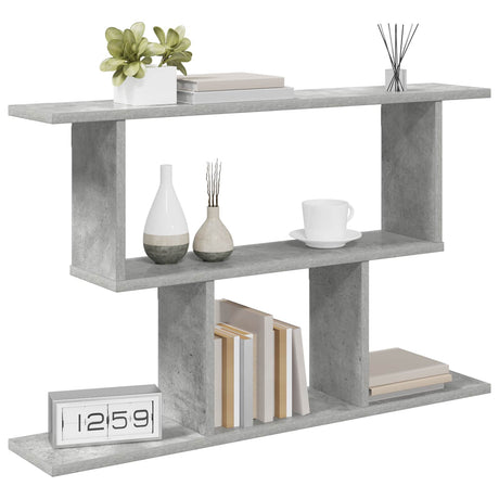 Vidaxl wandplank betongrijs 80 x 15 x 50,5 cm bewerkt hout