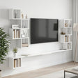 Vidaxl vaste tv plank wit 180 x 15 x 94 cm bewerkt hout