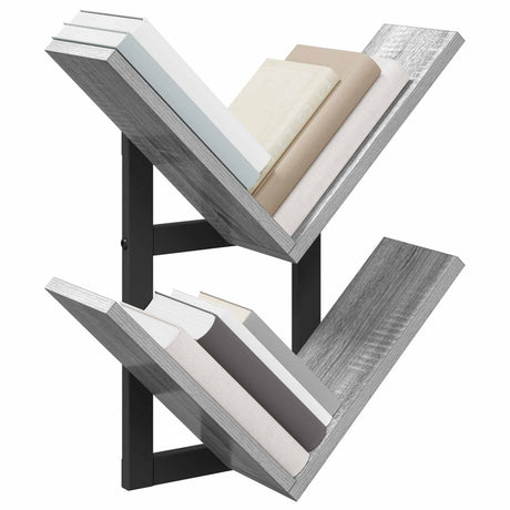 Vidaxl wand vlonderschap 2 st grijs sonoma 43 x 15 x 47 cm