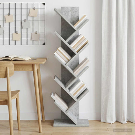 Vidaxl boom boekenplank 6-laags 30 x 18 x 100 cm bewerkt hout