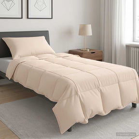 Vidaxl dekbedset 2 st zomer 100% natuurlijke kapok beige