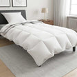 Vidaxl dekbedset met kussen wit 137 x 200 cm katoen, bamboe, polyester