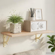 Vidaxl wandplankbeugels 12 st antiek wit 14 x 14 x 4 cm staal