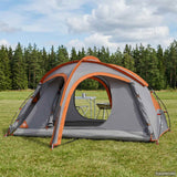 Vidaxl trekkingtent met regenhoes waterdicht 2-persoons