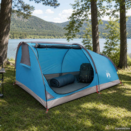 Vidaxl hiking tent waterdicht 2-persoons blauw