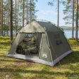 Vidaxl instant tent water-resistant 3-persoons legergroen