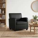 Vidaxl fauteuil glanzend zwart kunstleer