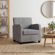 Vidaxl fauteuil lichtgrijs chenille