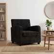 Vidaxl fauteuil zwart chenille