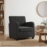 Vidaxl fauteuil zwart fluweel