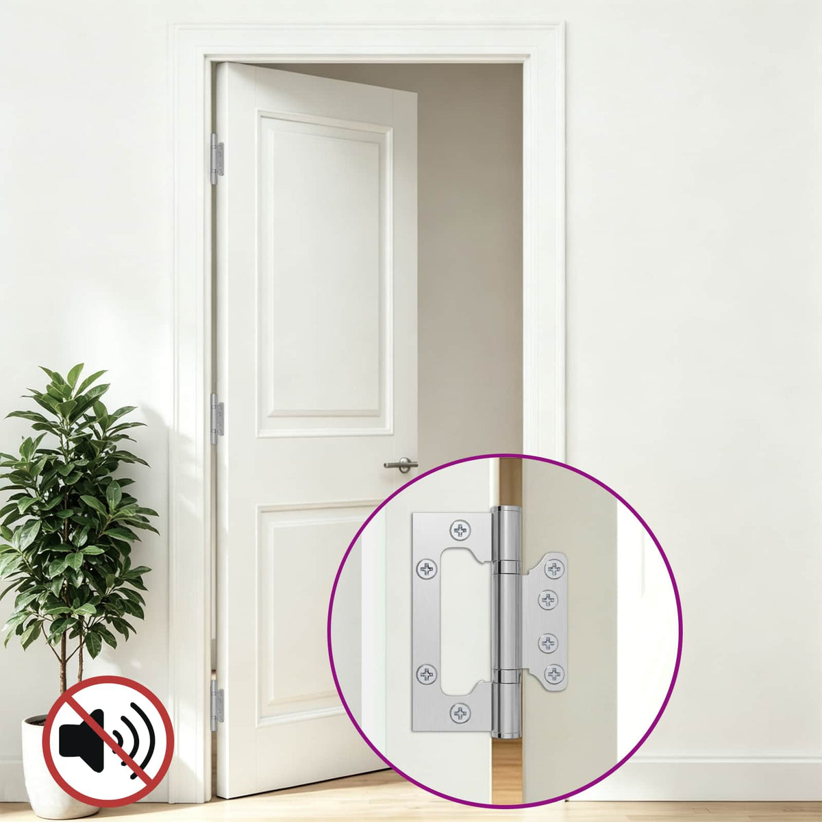 Vidaxl scharnier 16 st 100 x 75 x 13 mm zilver staal